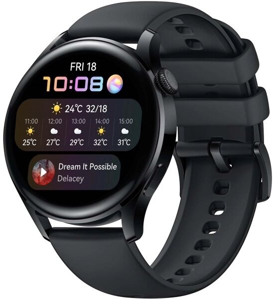 

Умные часы Huawei Watch 3 GALILEO-L11 Black [55026817], Умные часы Huawei Watch 3 GALILEO-L11 55026817 Black