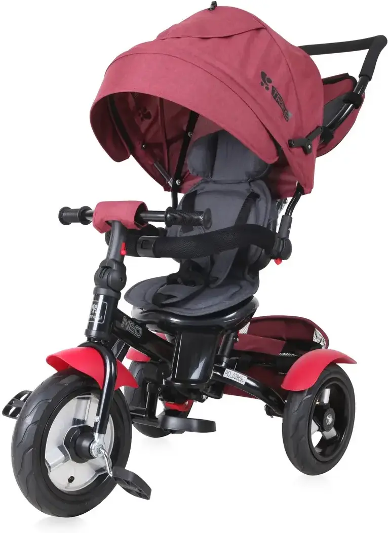 

Велосипед Lorelli Neo Air Luxe 2021 Red/Black [10050342103], Детский велосипед с ручкой Lorelli Neo Air Luxe 2021 10050342103 Red/Black