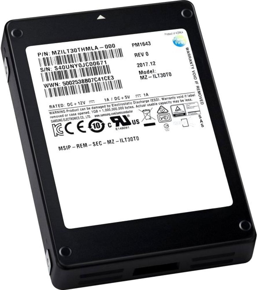 

SSD диск Samsung 960GB PM1643 2.5 SAS 12Gb/s TLC [MZILT960HAHQ-00007], 960GB PM1643 2.5 SAS 12Gb/s TLC