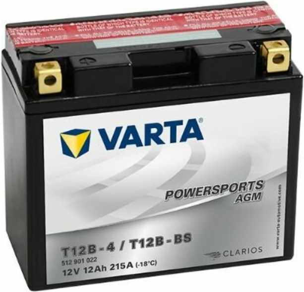 

Мотоаккумулятор Varta Powersports AGM T12B-BS 12 А/ч (512901022)