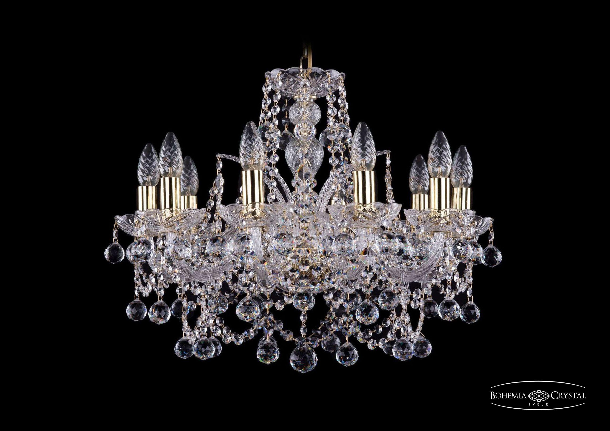 

Подвесная люстра Bohemia Ivele Crystal 1411/10/195/G/Balls
