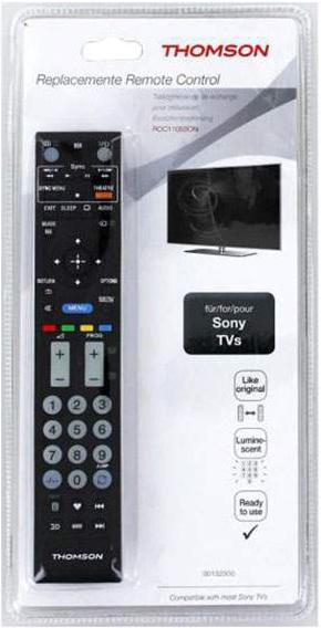 

Пульт ДУ Thomson H-132500 Sony TVs черный [00132500], H-132500 Sony TVs