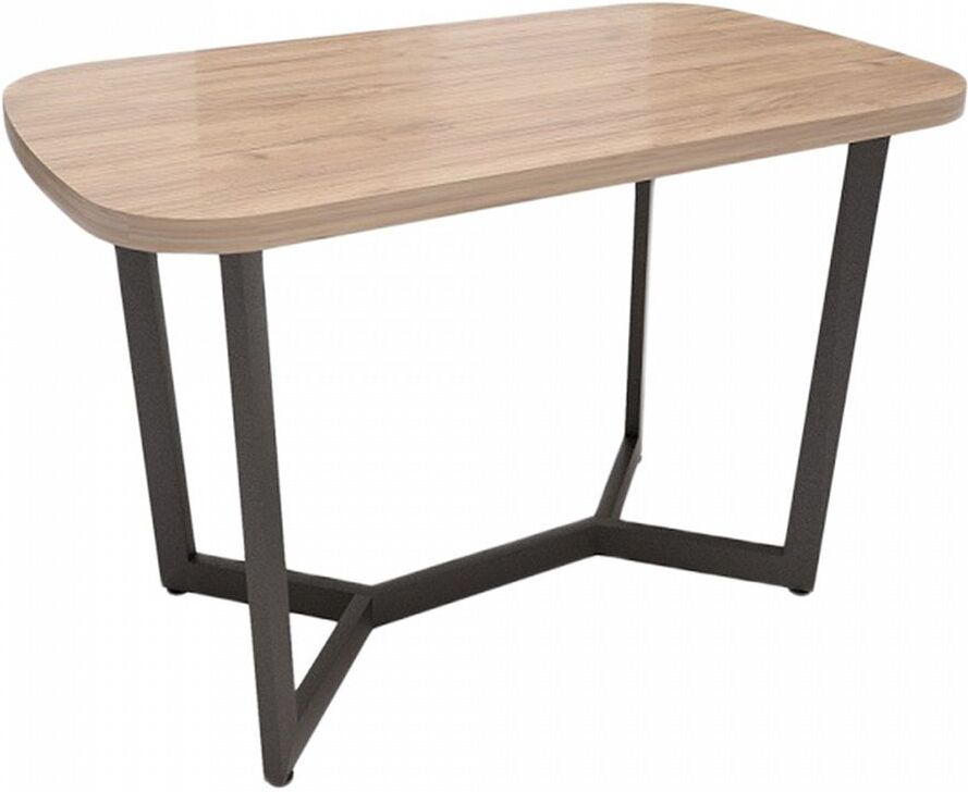 

Стол обеденный Millwood Лофт Мюнхен 160x80x75 дуб табачный Craft металл черный