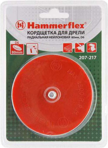 

Щетка чашечная Hammer Flex 207-217, Flex 207-217 80мм d6 кордщетка