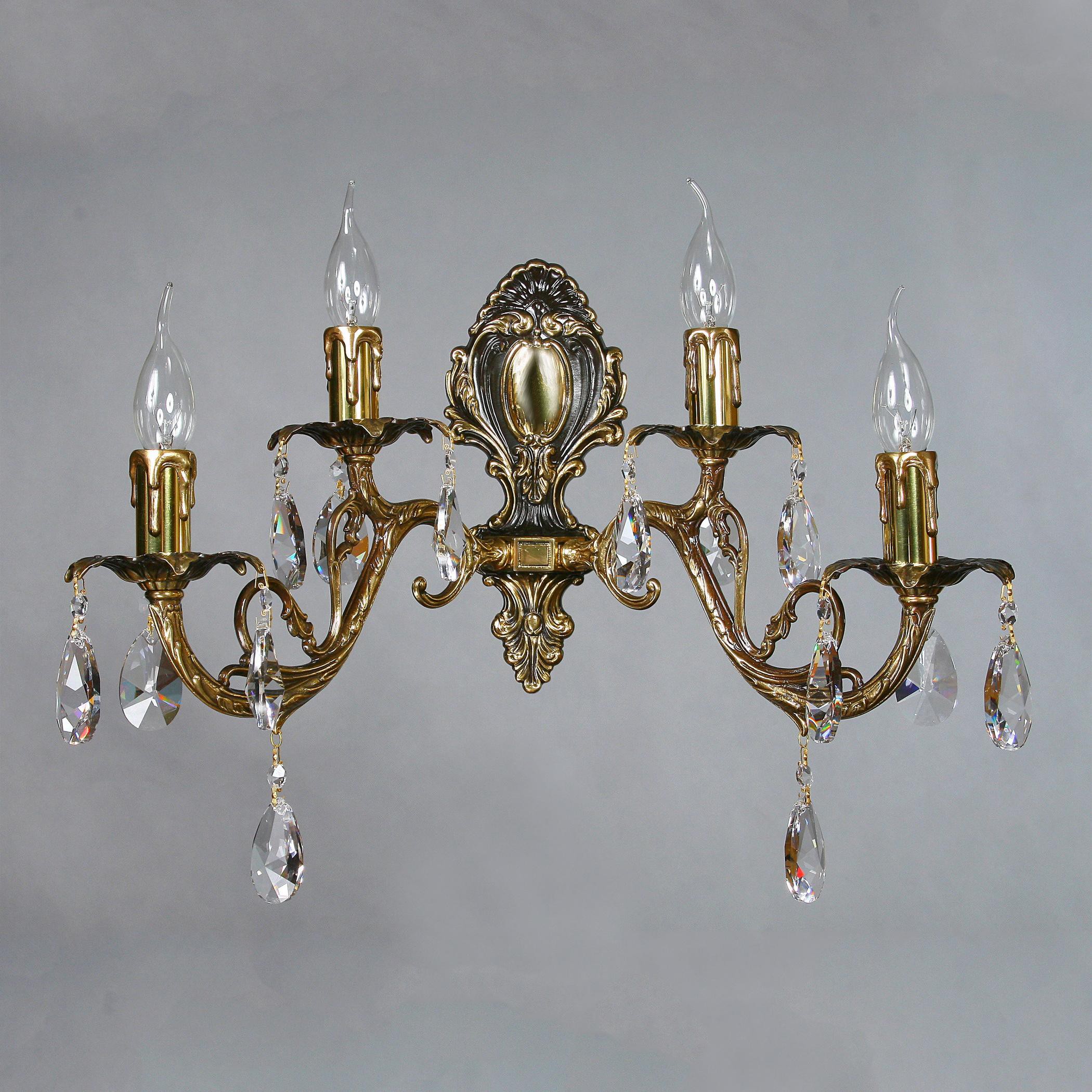 

Бра AMBIENTE by BRIZZI 8888/2+2 PB Tear drop [8888/2+2 PB Tear Drop], Бра AMBIENTE by BRIZZI 8888/2+2 PB Tear drop