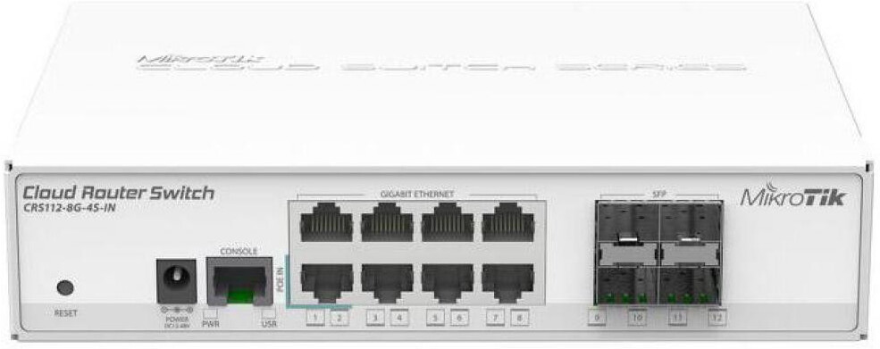 

Коммутатор Mikrotik Cloud Router Switch [CRS112-8G-4S-IN], Коммутатор Mikrotik Cloud Router Switch CRS112-8G-4S-IN