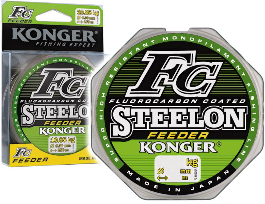 

Леска монофильная KONGER STEELON FC FEEDER 150 м 0,25 мм [237150025], Леска монофильная KONGER STEELON FC FEEDER 150 м 0,25 мм 237150025