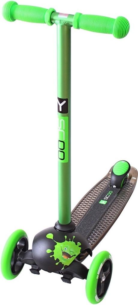 

Самокат Y-Scoo RT Trio Diamond 120 Monsters 1 высота Green
