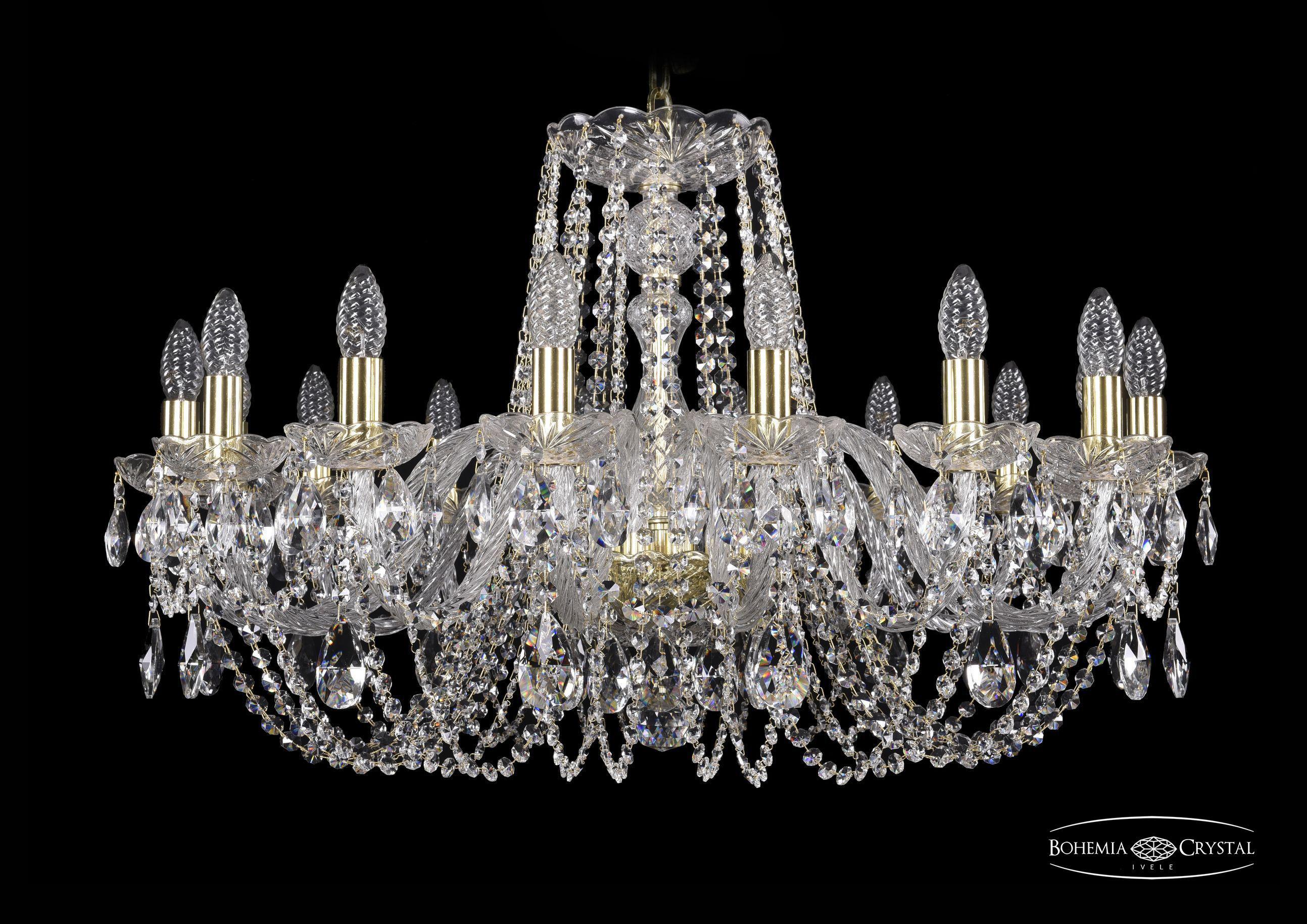 

Подвесная люстра Bohemia Ivele Crystal 1402/16/300/G