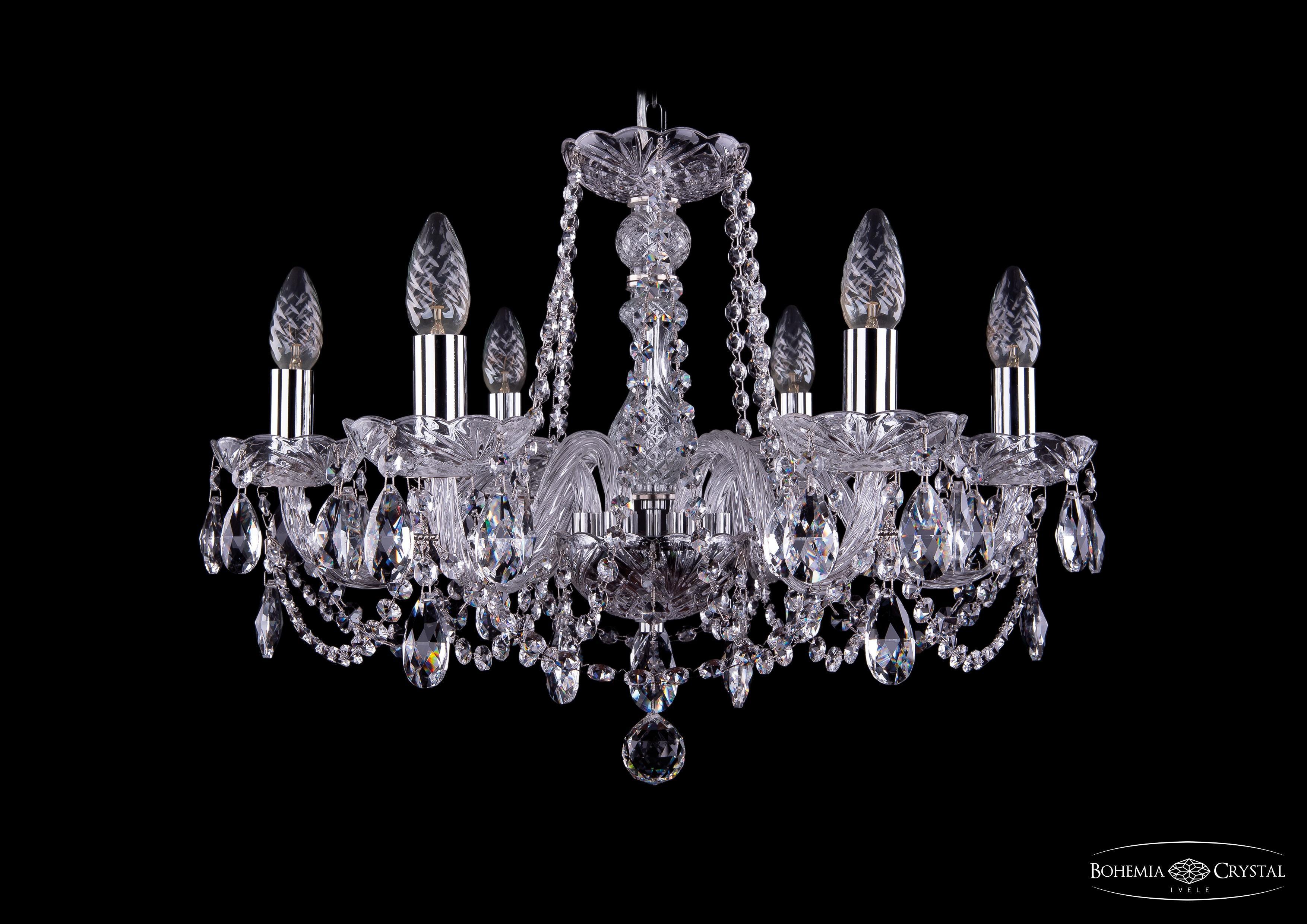 

Подвесная люстра Bohemia Ivele Crystal 1402/6/195/Ni