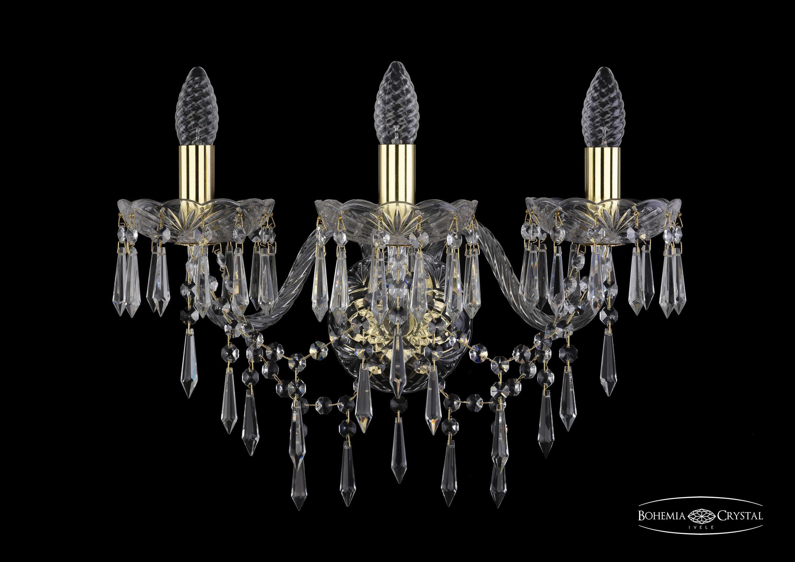 

Подвесная люстра Bohemia Ivele Crystal 1403B/3/195/XL/G, Бра Bohemia Ivele Crystal 1403B/3/195/XL/G
