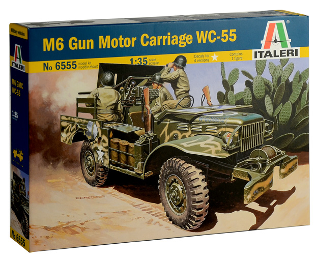 

Сборная модель Italeri Самоходная артиллерийская установка M6 WC-55 [6555], Сборная модель Italeri Самоходная артиллерийская установка M6 WC-55 6555