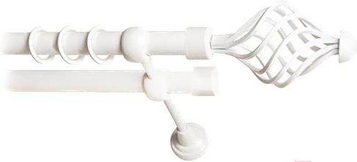 

Карниз Lm Decor Вираж 098 2р гладкий 25/19мм 3.6м белое глянец, Вираж 098 2р гладкий 25/19мм 3.6м