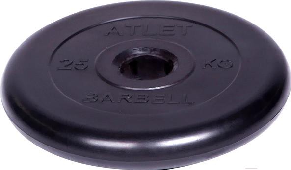 

Диск для штанги MB Barbell Atlet d51мм 25 кг черный