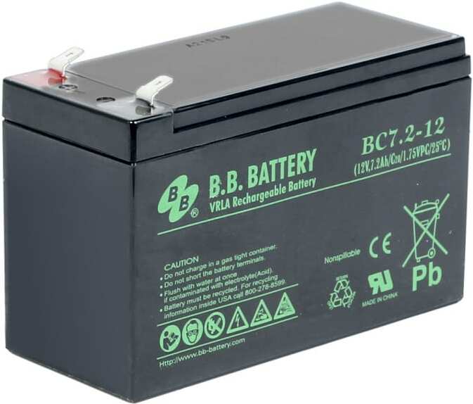 

Аккумулятор для ИБП B.B. Battery BC 7,2-12