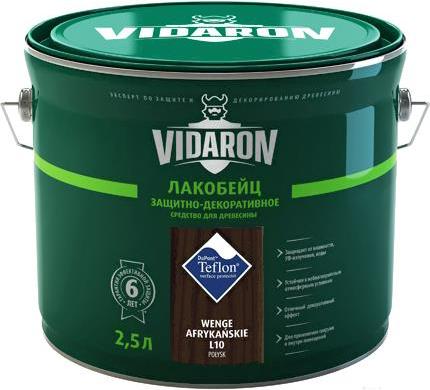 

Пропитка Vidaron Лакобейц L10 2.5л африканское венге