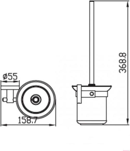 

Ершик для унитаза Kaiser Bronze KH-4106, Bronze KH-4106