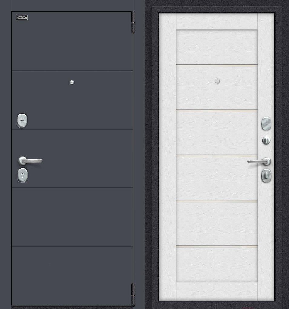 

Дверь входная el'Porta Porta S 4.Л22 88x205, правая Graphite Pro/Virgin