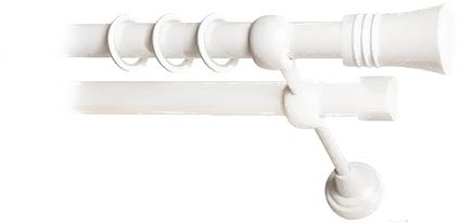 

Карниз Lm Decor Гиро 071 2р гладкий 25/19мм 4м белый глянец, Гиро 071 2р гладкий 25/19мм 4.0м