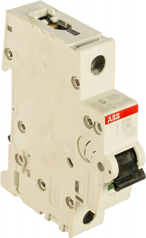 

Выключатель ABB S 201 1P С 50А 6кА 1M [2CDS251001R0504], Выключатель ABB S 201 1P С 50А 6кА 1M 2CDS251001R0504