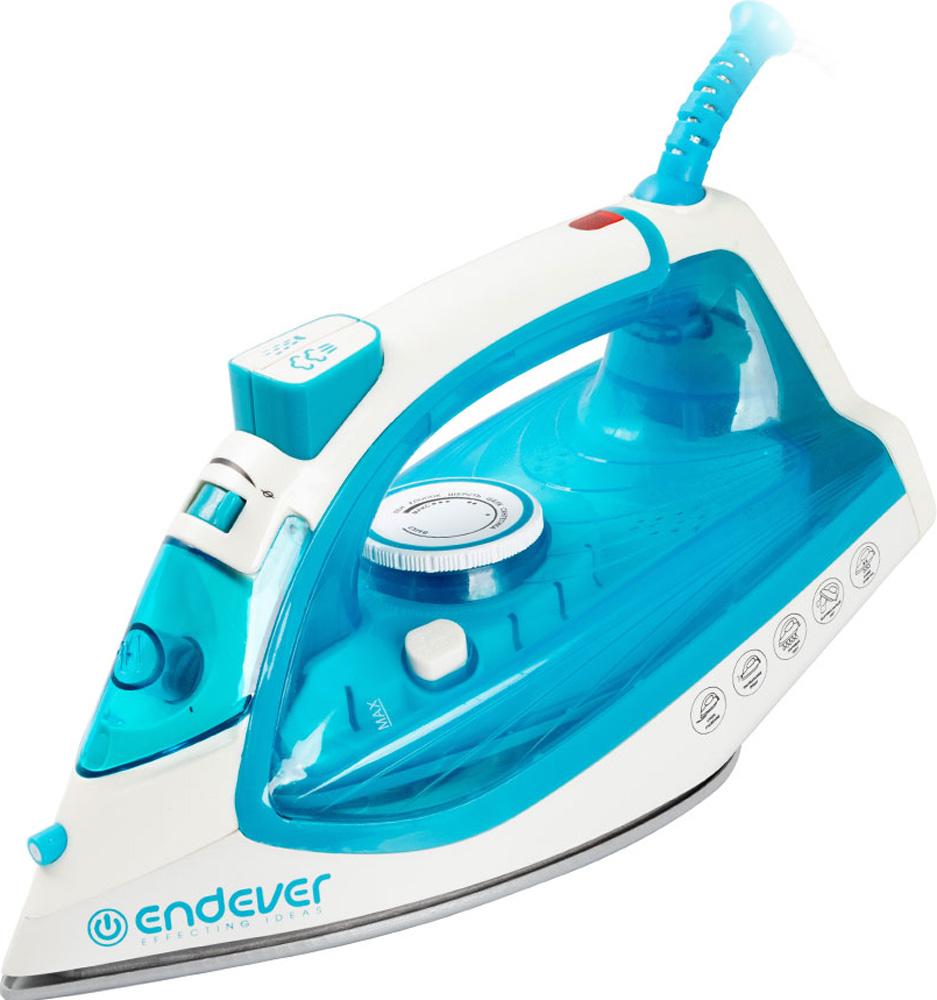 

Утюг Endever Delta-201 белый/голубой