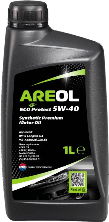 

Моторное масло Areol Eco Protect 5W40 1л [5W40AR060], Моторное масло Areol Eco Protect 5W40 1л 5W40AR060