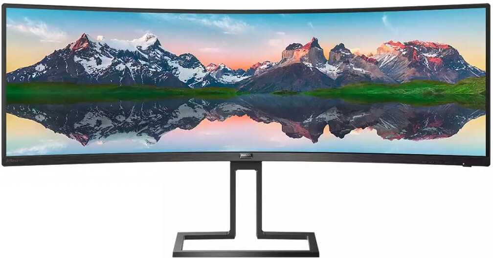 

Монитор Philips 498P9/00 Black, Монитор Philips 498P9/00 (Philips 49 498P9 (32:9, UHD 4K VA curved, Adaptive Sync, 450cd, HAS, 2xHDMI 2.0, DP, speakers))