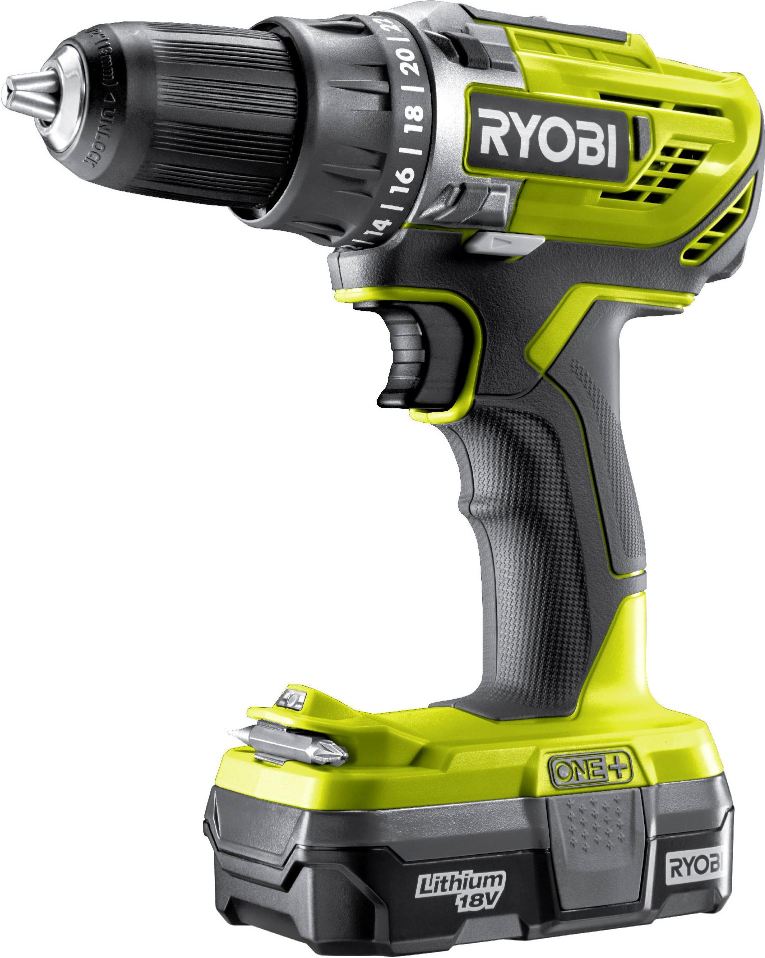 

Дрель-шуруповерт RYOBI ONE+ R18DD3-213X [5133003608], ONE+ R18DD3-213X