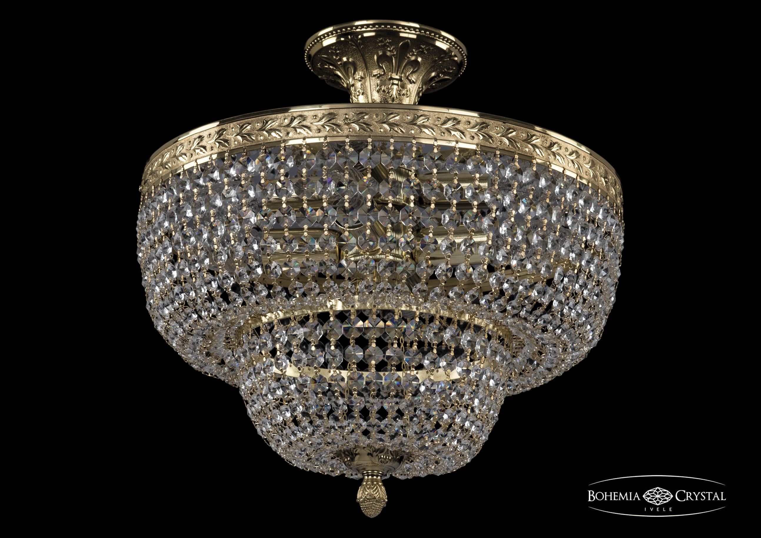 

Люстра на штанге Bohemia Ivele Crystal 19091/35IV G C1