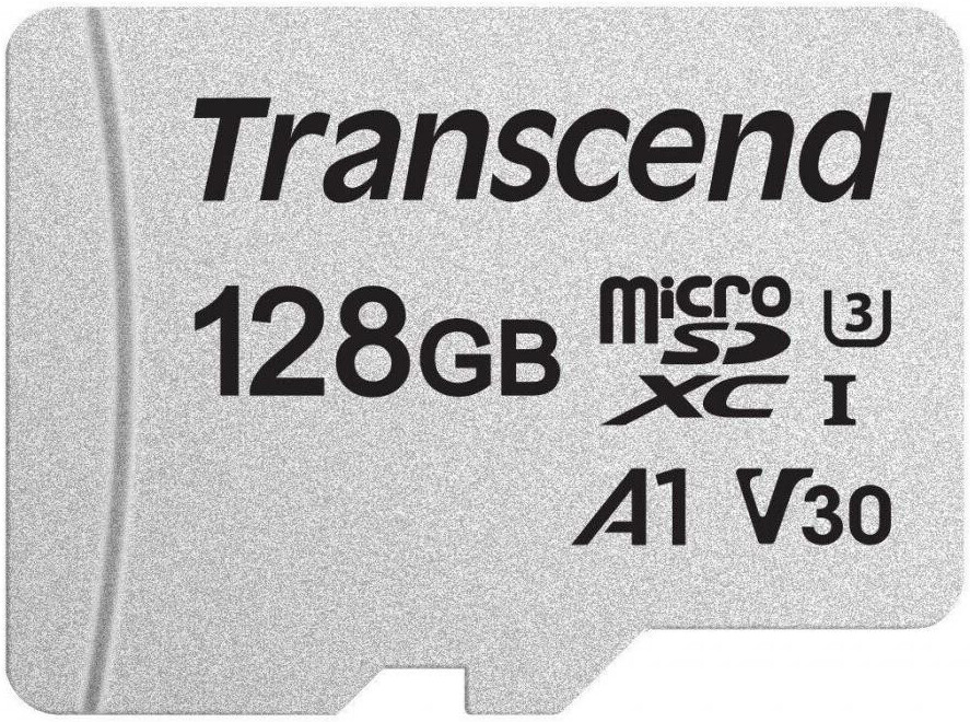 

Карта памяти Transcend microSDXC 128 GB Class 10 UHS-I U3 V30 A1 TLC [TS128GUSD300S], Флеш карта microSDXC 128Gb Transcend TS128GUSD300S