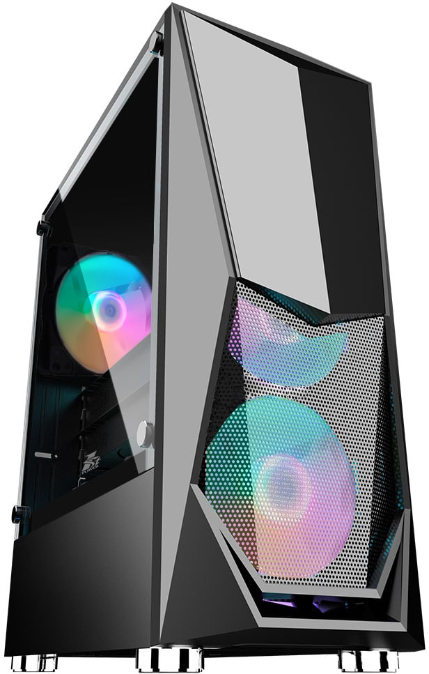 

Корпус для компьютера 1stPlayer DK-3 Black [DK-3-BK-3G6], Корпус 1stPlayer DK-3-BK-3G6