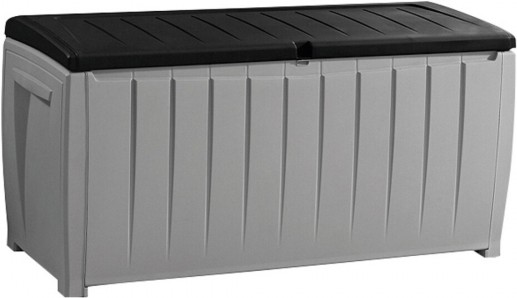 

Садовая скамейка Keter Novel deck box черный [230412], Сундук Keter Novel Deck Box 230412 (серый/черный)