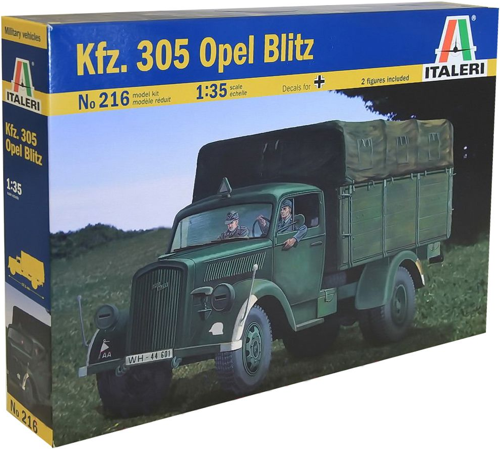 

Сборная модель Italeri Немецкий грузовой автомобиль OPEL BLITZ [0216], Немецкий грузовой автомобиль OPEL BLITZ