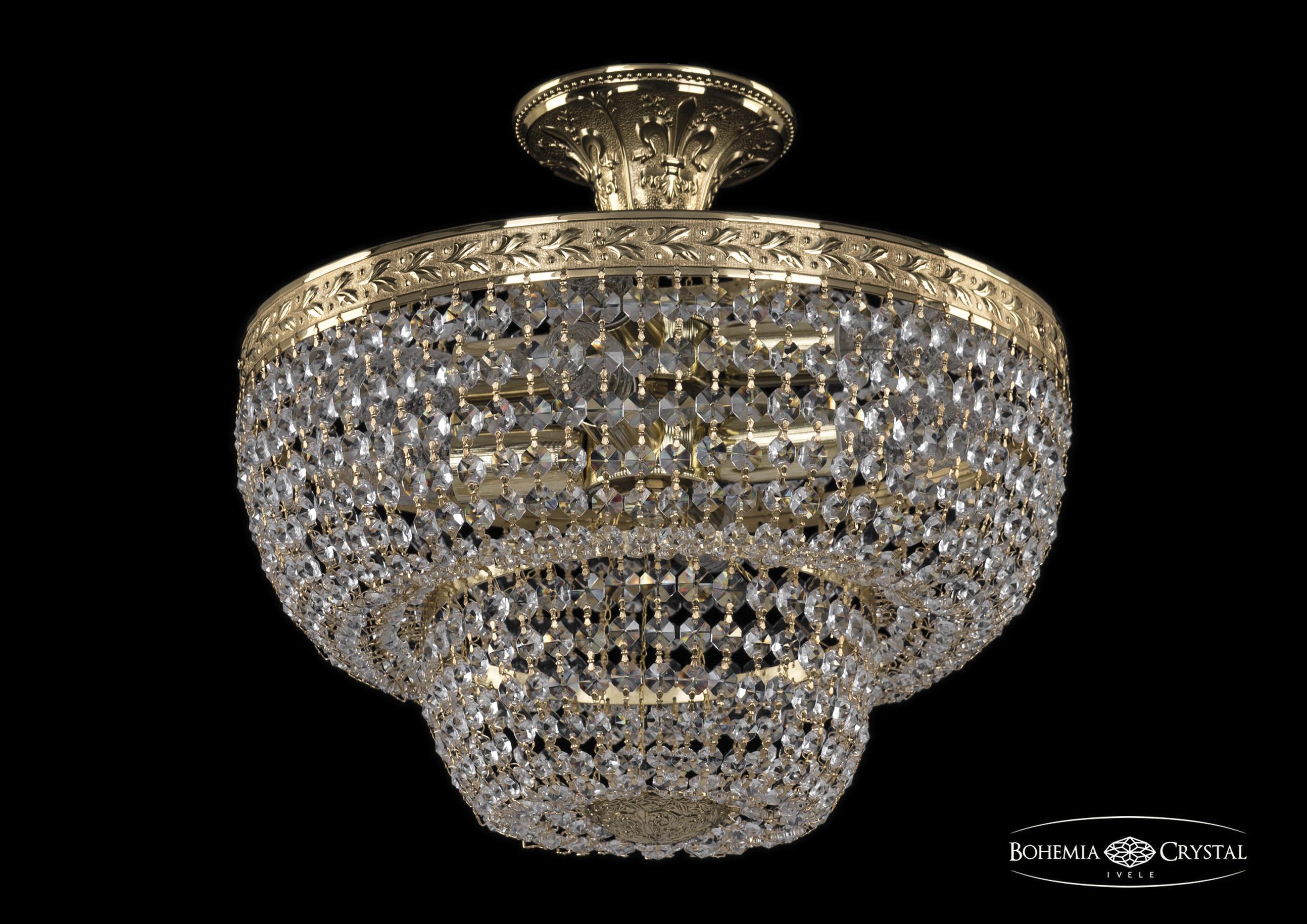 

Люстра на штанге Bohemia Ivele Crystal 19091/35IV G