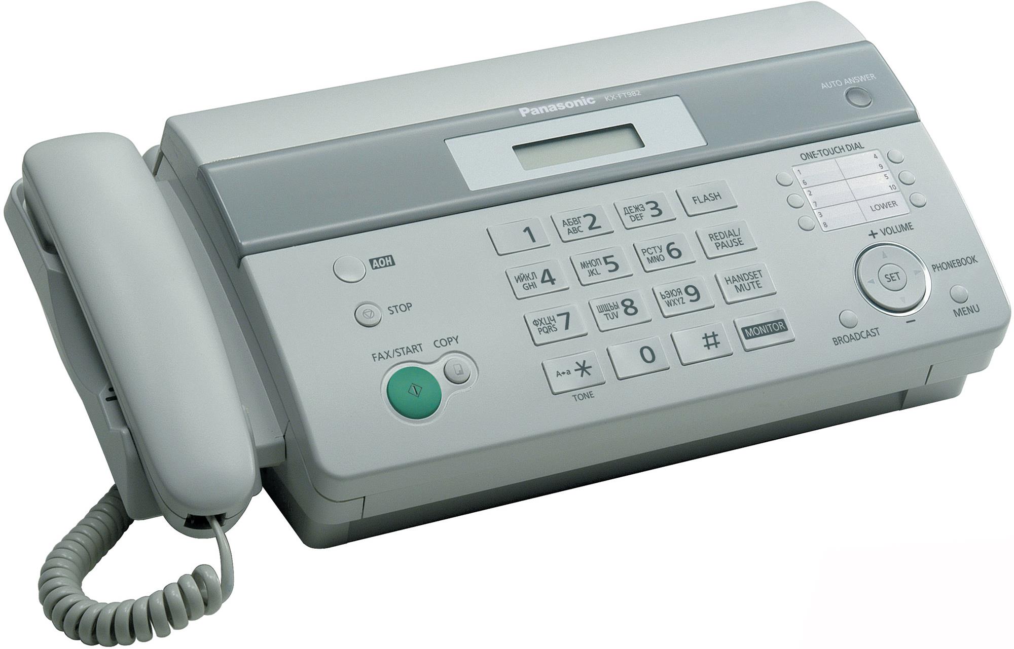 

Факс Panasonic KX-FT982RU-W, KX-FT982RU-W