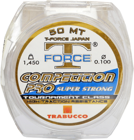 

Леска монофильная Trabucco T-FORCE COMPETITION PRO 25 м 0,20 мм [052-65-200], Леска монофильная Trabucco T-FORCE COMPETITION PRO 25 м 0,20 мм 052-65-200