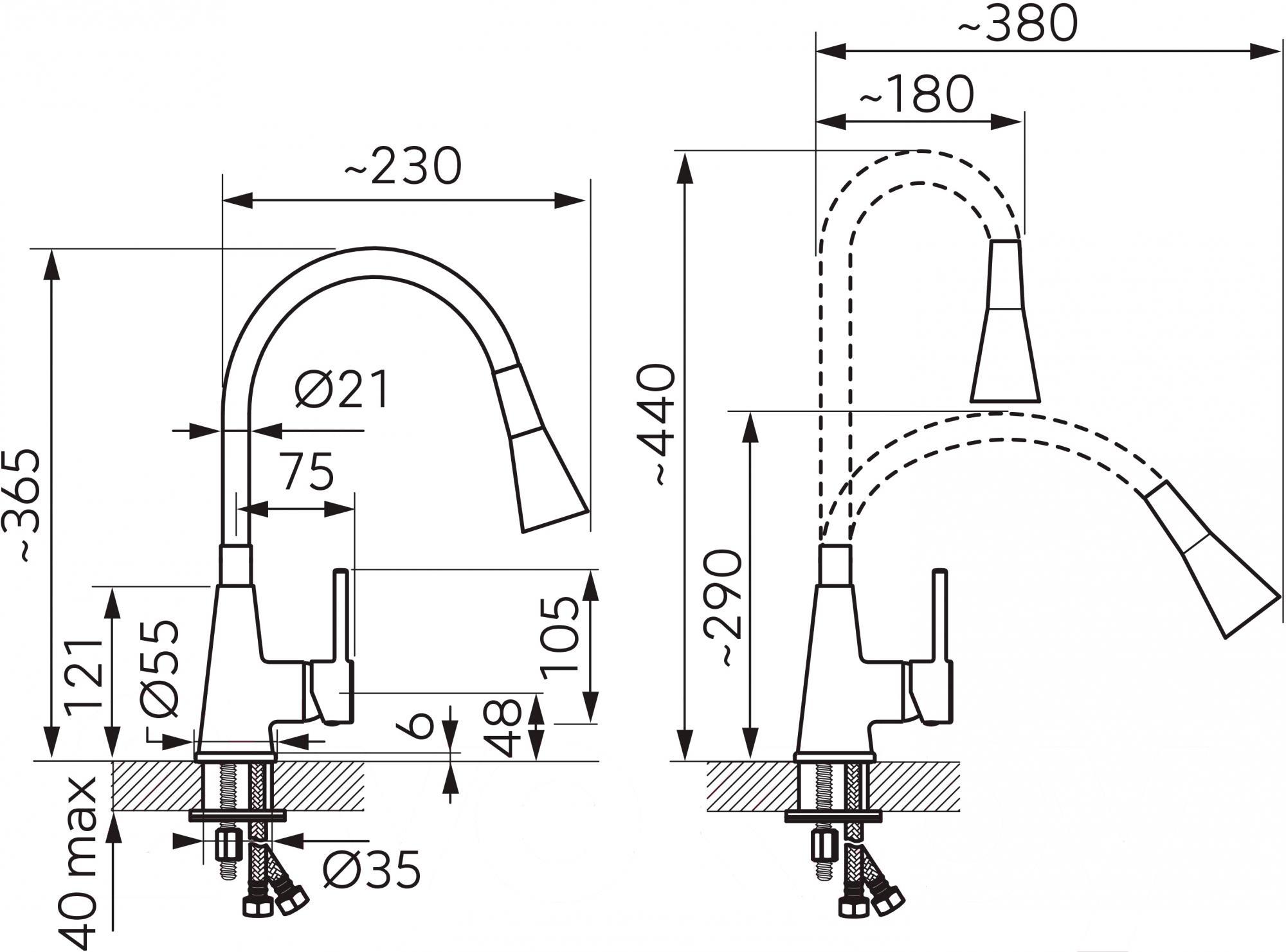 

Смеситель Ferro BZA42B, BZA42B