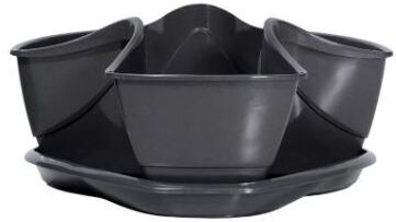 

Горшок Prosperplast Flower pot Coubi графит [DKN3001-426U], Горшок Prosperplast Coubi DKN3001-426U (графит)