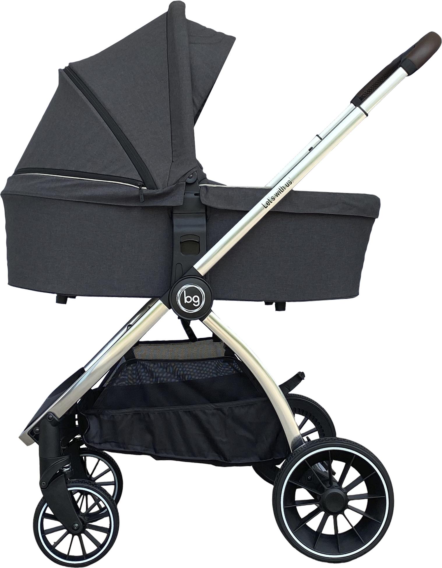 

Детская коляска Bubago Lacio Dark Grey 3 в 1 BG 200 хром, Lacio Dark Grey 3 в 1 BG 200