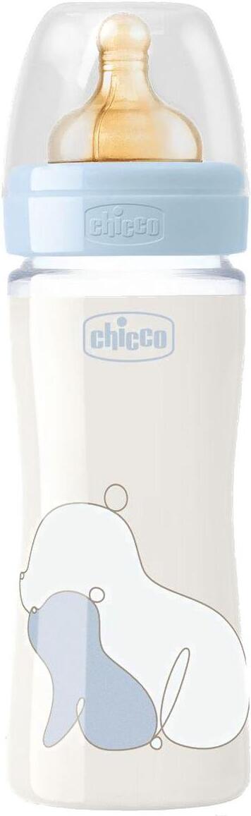 

Бутылочка CHICCO Nursery Original Touch Glass Boy, 0 мес.+, 240 мл стеклянная с латексной соской (00027720200000)