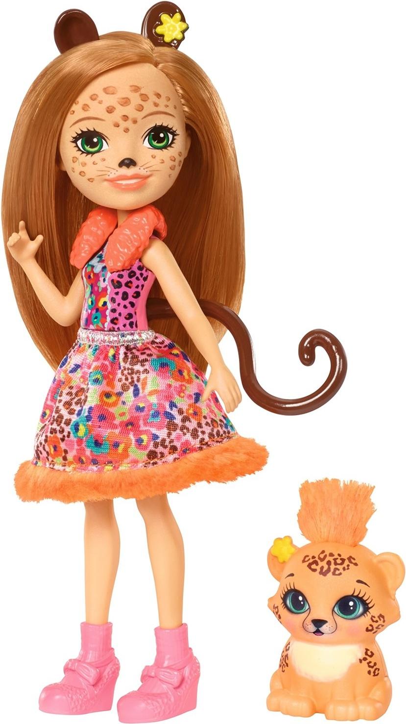 

Кукла с аксессуарами Mattel Enchantimals Чериш Гепарди с питомцем / FJJ20, Enchantimals Чериш Гепарди с питомцем