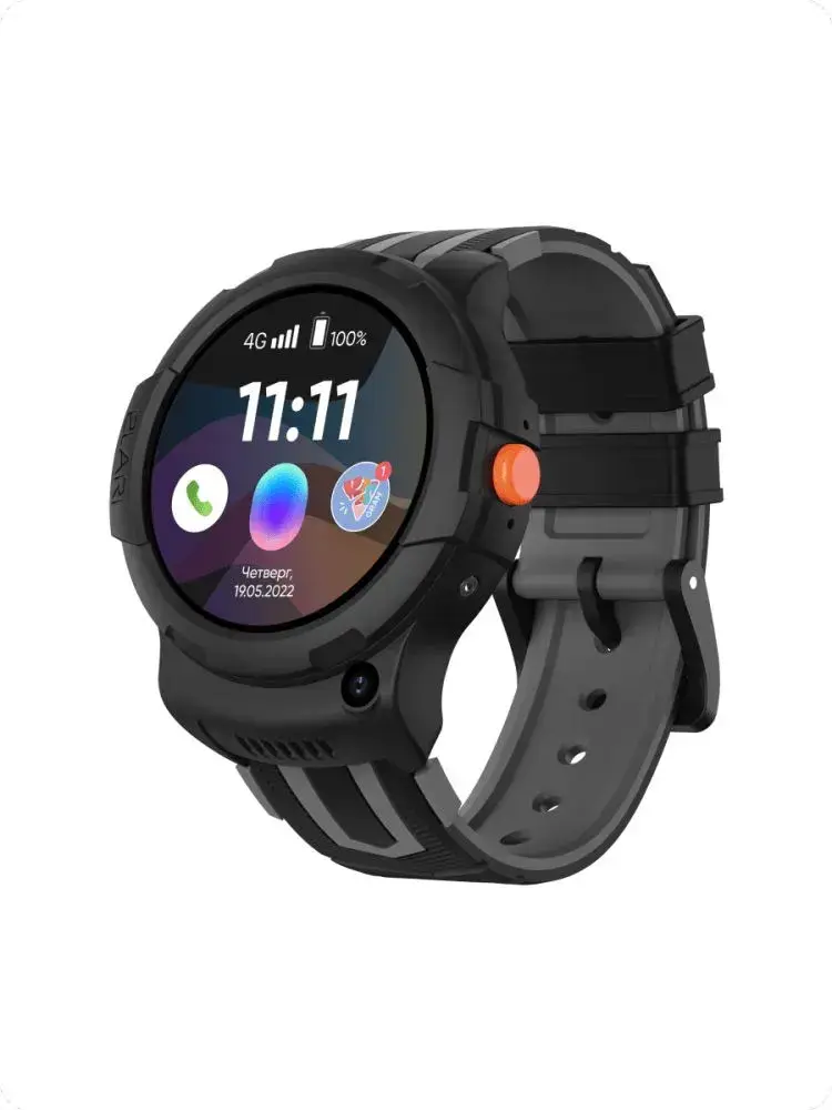 

Умные часы Elari KidPhone 4G WINK черный