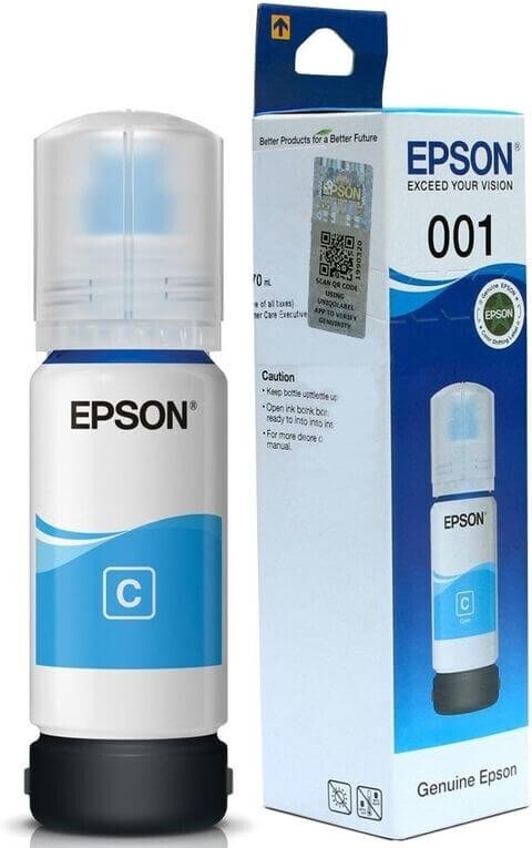 

Чернила Epson 001 EcoTank контейнер голубой (C13T03Y200), Картридж Epson 001 EcoTank контейнер голубой (C13T03Y200)
