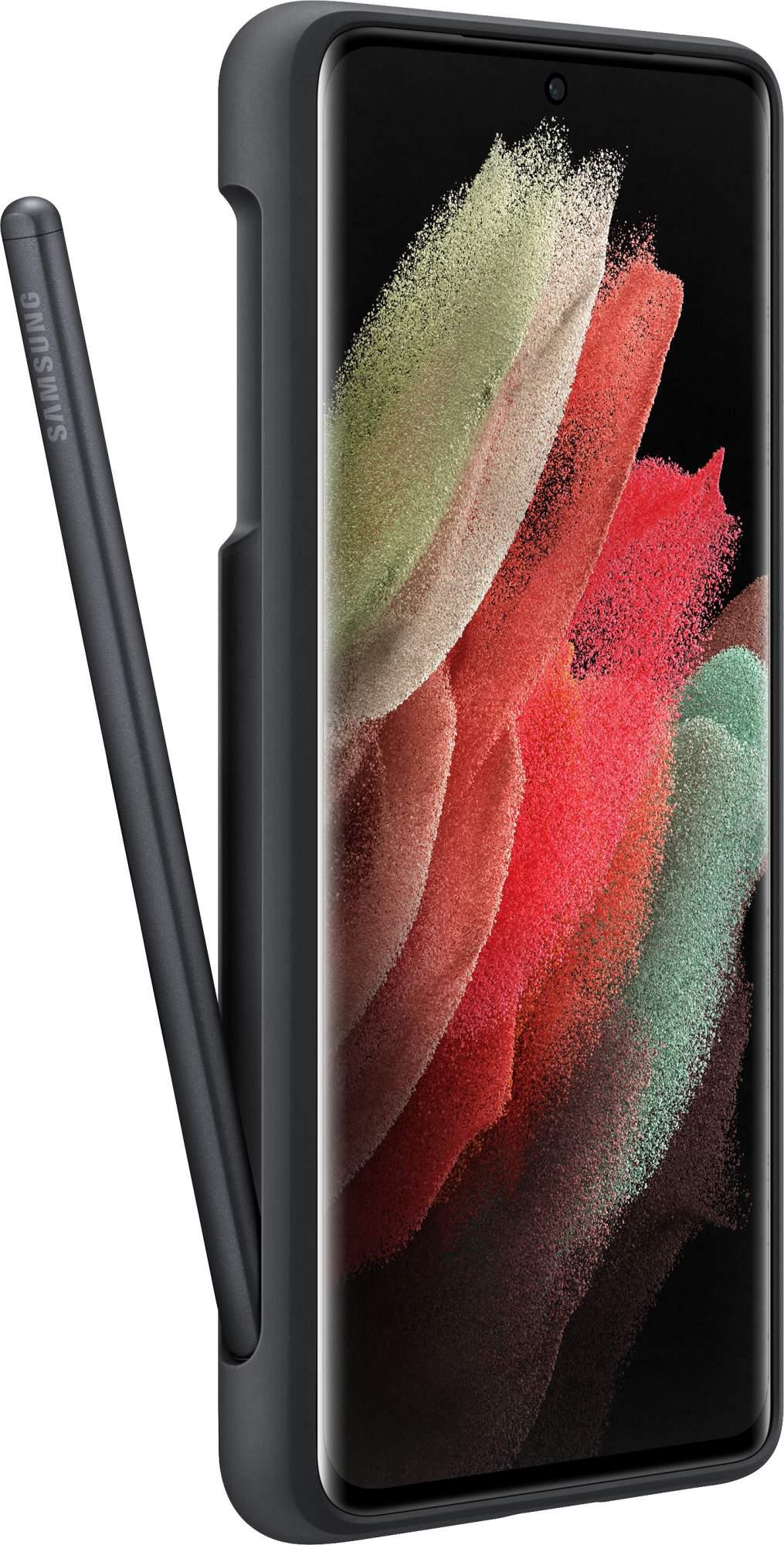 

Чехол для телефона Samsung Silicone Cover с пером S Pen для S21 Ultra Black [EF-PG99PTBEGRU], Silicone Cover с пером S Pen для S21 Ultra
