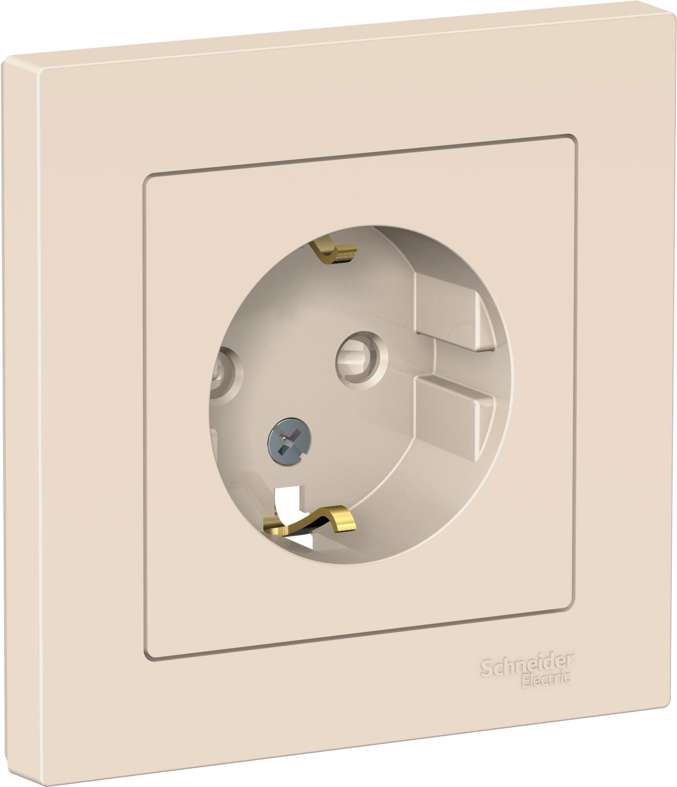 

Розетка Schneider Electric AtlasDesign бежевый [ATN000244], AtlasDesign