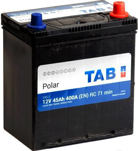 

Аккумулятор TAB Polar S Asia 45 JR тонкие клеммы + адаптер 45 А/ч [246845], Polar S Asia 45 JR тонкие клеммы + адаптер 45 А/ч