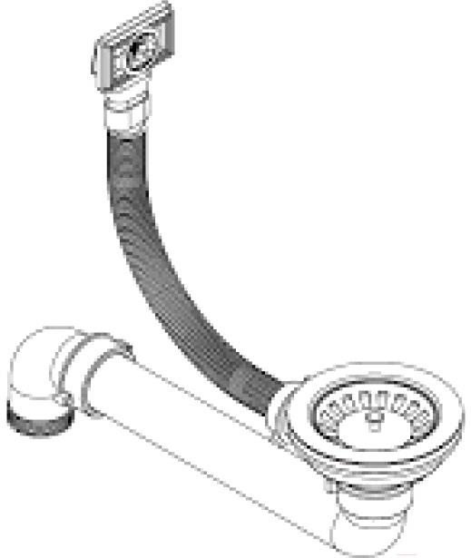 

Сифон сливной ZorG Eco AQF 001V, AQF 001 V