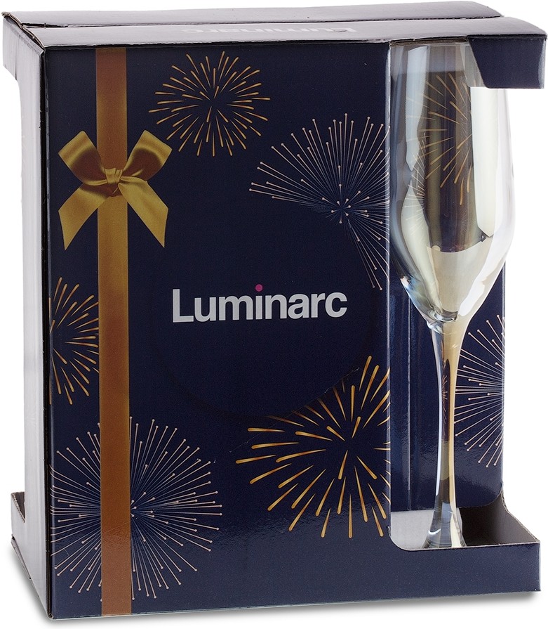 

Набор бокалов для шампанского Luminarc Celeste. Золотистый хамелеон [P1636], Набор бокалов для шампанского Luminarc Celeste. Золотистый хамелеон P1636