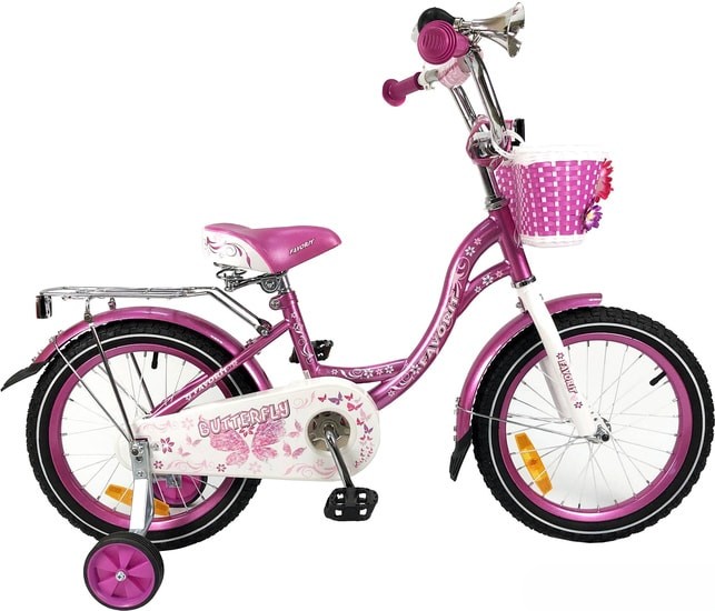 

Велосипед детский Favorit Butterfly 16'' 2019 темно-розовый [BUT-16VL], Велосипед Favorit Butterfly 16 2019 детский BUT-16VL темно-розовый
