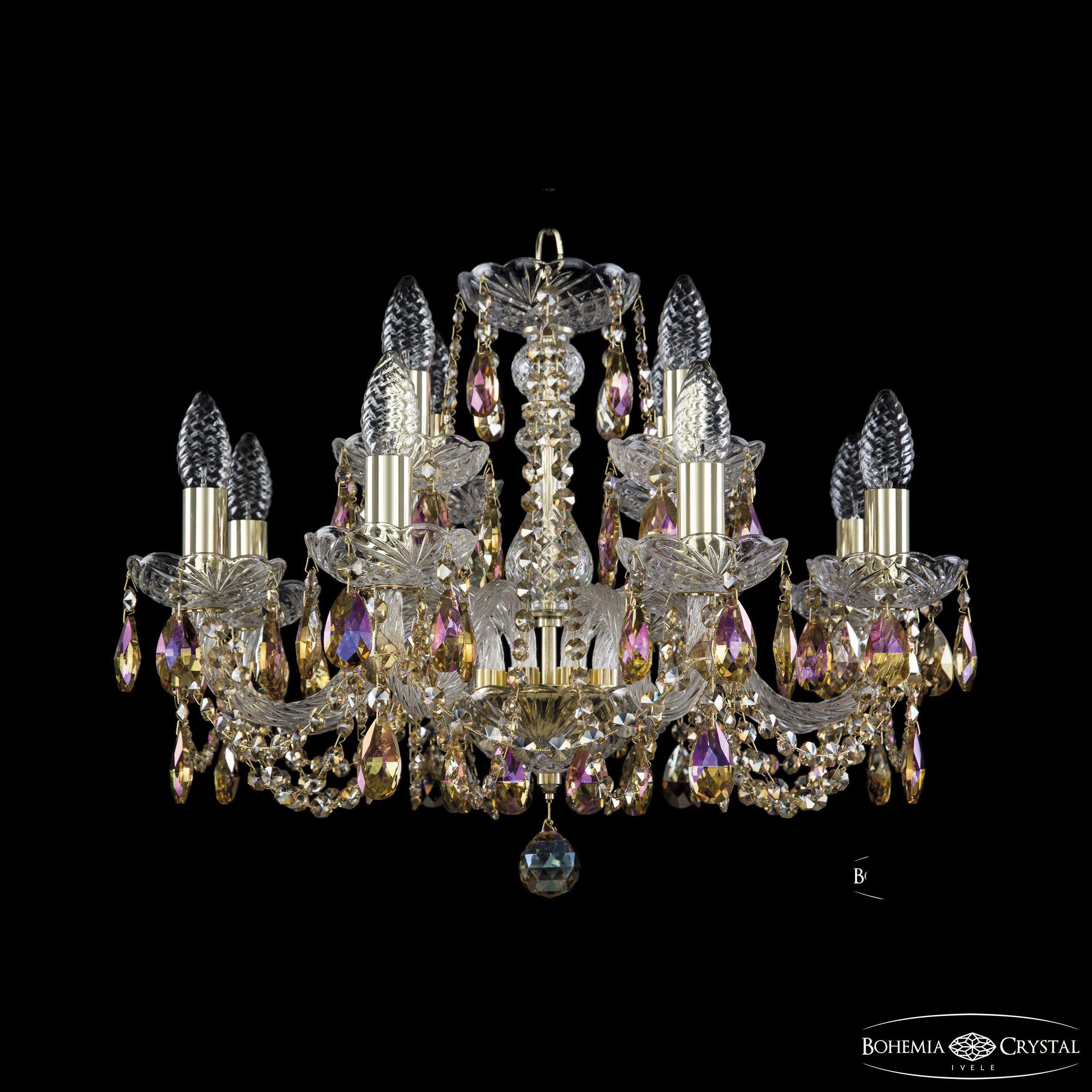 

Подвесная люстра Bohemia Ivele Crystal 1402/8+4/195 G R777